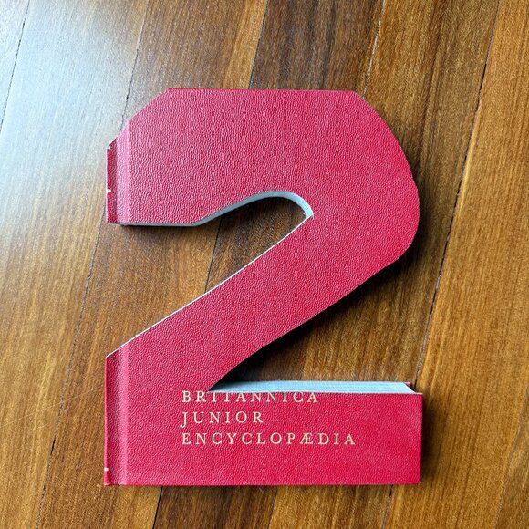 Vintage Book Monogram Number - 2 (Two) - Picture 1 of 3